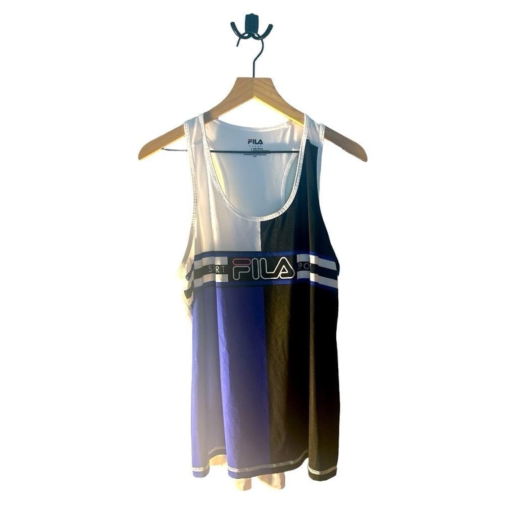 Fila Sport Tank Top Color Block Athletic Sleeveless Top Large